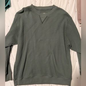 Oversized waffle knit pullover